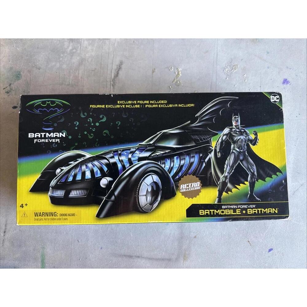 Spin Master DC Retro Batman Forever Batmobile Batman Figure Target Exclusive